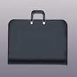 Smead 85801 Deluxe artist portfolio, 2-zipper closure, 2" capacity, 26 x 20, black
