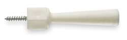Battalion 1XNL6 Door Stop, Plastic, L 3 1/4 In