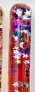 Red Stars & Moon Glitter Wand for Kaleidoscopes or Party Favor 11 Inch