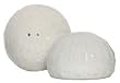 Ceramic Pottery Sea Urchin White Salt and Pepper Shakers 2"H - 2 Sets of 2