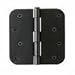 Bolton Steel Hinge In Oil Bronze Finish. 3 1/2" X 3 1/2 " 5/8" Radius