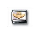 Claddagh No Color Classic Gold, Italian Charm by Nomination Charms