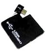 USB 2.0 Combo 3-Port Hub Memory Card Reader (Black) for Bookeen digital books reader
