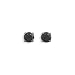 Black CZ 316L Surgical Steel Stud Earrings 4mm