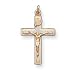 Sterling Silver Enameled Crucifix Pendant with 20 Inch Sterling Silver Chain