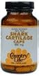 Shark Cartilage 800 mg by Country Life 100 Vegetarian Capsules Shark Cartilage 800 mg by Country Life 100 Vegetarian Capsules