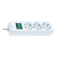 Brennenstuhl ECO Line Steckdosenleiste (3-fach, 1,5 m) wei�