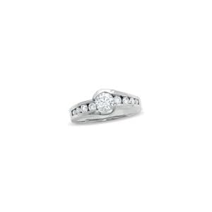 ZALES Diamond Bezel Set Engagement Ring in 14K White Gold 1 CT. T.W. engagement rings