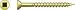 Quik Drive WSNTL3S Wood Screws 3-Inch Course Twin Threads, Yellow Zinc Coating