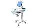 Ergotron StyleView LCD Cart - Cart for flat panel / keyboard / CPU / notebook - plast...