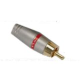 Metal Gold Plated RCA Phono Plug Socket Red Connection