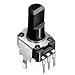 RK09K1130AU2, Res Pot 5K Ohm 20% 1(Elec)/1(Mech) Turn 6mm (9.8 X 18.8mm) Pin Bracket Mount/Through Hole (50 Items)