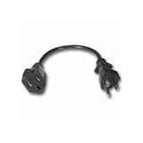 Cables To Go 03117 18 AWG Outlet Saver Power Extension Cord NEMA 5-15R to NEMA 5-15P(15 Feet/4.26 Meters) Black