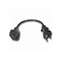 Cables To Go 03117 18 AWG Outlet Saver Power Extension Cord NEMA 5-15R to NEMA 5-15P(15 Feet/4.26 Meters) Black