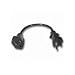 Cables To Go 03117 18 AWG Outlet Saver Power Extension Cord NEMA 5-15R to NEMA 5-15P(15 Feet/4.26 Meters) Black