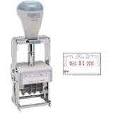 Heavy-duty Self-Inking Line Dater, Paid, Blue/Red, Sold as 1 each