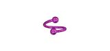 Cartilage Earring-Pink Solid Titanium Spiral Barbell-16 gauge 5/16-Tragus Jewelry