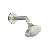 Kohler K-18493 Polished Chrome Symbol Single Function Showerhead with Arm and Flange - K-18493