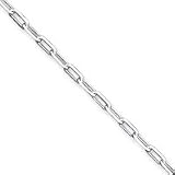11U3JnFffpL. SL160  Sterling Silver 4.25mm Fancy Link Chain Necklace   24 Inch   Lobster Claw   JewelryWeb