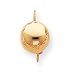 Jewelry : 14k Polished Half Ball Kidney Wire Earrings
