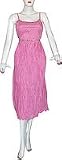 Tank Dress Spaghetti Straps Cotton Fabric with Embroidery for Summer Beach Wear Made in India