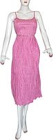 Tank Dress Spaghetti Straps Cotton Fabric with Embroidery for Beach Wear Made in India
