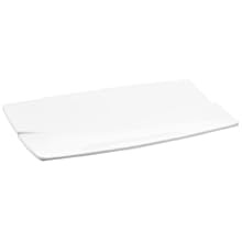 Carlisle 3332002 White 10-Inch Rave Rectangular Platter (Case of 6)