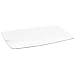 Carlisle 3332002 White 10-Inch Rave Rectangular Platter (Case of 6)