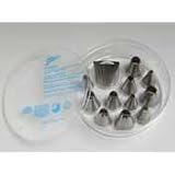 12 Piece Large Pastry Tube Set (13-0924) Category: Pastry Tips and Tubes by August Thomsen Corporation
