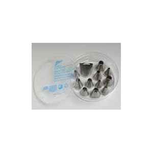 12 Piece Large Pastry Tube Set (13-0924) Category: Pastry Tips and Tubes by August Thomsen Corporation