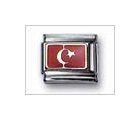 Turkey Flag Mix Classic Enamel, Italian Charm by Nomination Charms