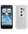 Htc Evo 3D Clear Circle Candy Skin Case / Crystal Jelly Executive Protector ....