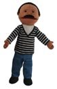 The Puppet Company Puppet Buddies Medium Dad Hand Puppet with Dark Skin Tone