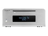 ORIGENAE Gehaeuse M10 silber fuer HTPC miniITX inkl IR-Kit u Fernbed VFD-Display 2x16Zeichen inkl slimDVD Writer ext PSU