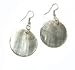Mother of Pearl Shell Blacklip Round Disc Earrings P13B