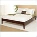 Modus Newport Simple Tropical Mahogany Modern Platform Bed in Cordovan In Eastern King Size
