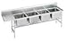Spec Line 4 Compartment Regaline Sink with 2 Drainboards