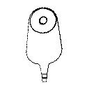 E-Z Drain Urostomy Pches, Regular, Clear, 5 Qty.