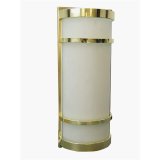 Buy American Fluorescent BRS226PBEC Brio Wall Sconce, Twin Band Polished Brass Finish by American Fluorescent