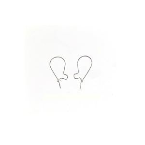 Sterling Silver Earring Hooks Kidney Wires Light (10)