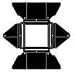 Lowel Complete Four Leaf Barndoor for DP Light D2-20