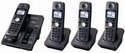 Panasonic KX-TG6054B 5.8 GHz FHSS Expandable Digital Cordless Phone System with 4 Handsets