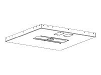 Draper Aero Accuset Suspended-Ceiling Panel - Mounting component ( ceiling mount panel ) for projector - steel - ceiling mountable