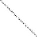 Sterling Silver .5mm Fancy Chain Necklace - 16 Inch - Italian