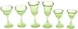 Miniature Chrysnbon Stemware 6 Piece Set - Green