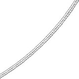 14kt. White Gold, 16 1mm Omega Necklace