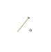 Silver Gold Plated Ball Nose Stud - 1.8 mm Straight with CZ - Sold Individually