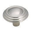 Amerock Brass Traditions Knobs 4-pk.- Sterling Nickel