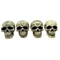 Smile - Excellent Quality 4 Mini Skulls - Excellent Gothic Gift PP3825