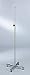 [Item]: IV Stand, Four hooks [Additional Info]: Medline's Intravenous Stands are Constructed of Durable Stainless Steel and Built to Last for Years. Features a high quality rounded die-formed weighted base which houses the no-slip casters. Stainless ste